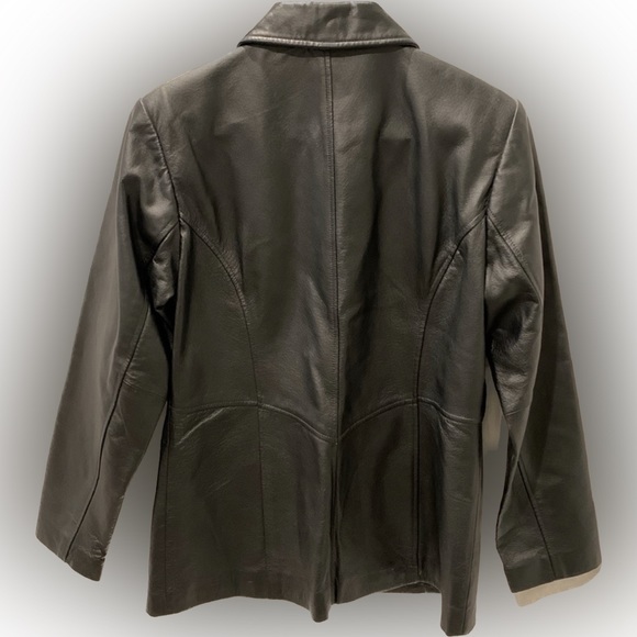 Jacqueline Ferrar Black Leather Jacket - Picture 2 of 10